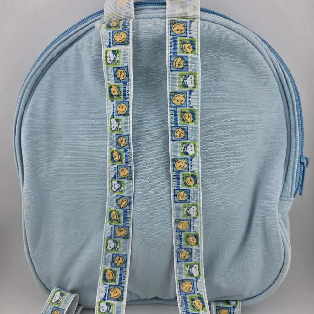 Peanuts Camp Snoopy Backpack Kids Small‎ Blue Fair Vintage Embroidered Canvas